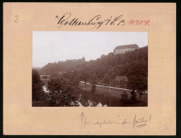 Fotografie Brück & Sohn Meissen, Ansicht Wolkenburg I. Muldental, Blick über Die Mulde Auf Das Schloss  - Autres & Non Classés