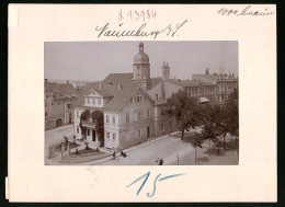 Fotografie Brück & Sohn Meissen, Ansicht Naumburg A. Saale, Blick Auf Kaiser Wilhelm Platz Und Lindenstrasse, Apotheke  - Lieux