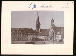 Fotografie Brück & Sohn Meissen, Ansicht Wilsdruff, Markt Mit Modehaus Wehner, Alte Post, Apotheke, Rathaus, Denkmal  - Lieux