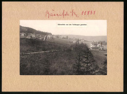 Fotografie - Lichtdruck Brück & Sohn Meissen, Ansicht Bärenfels, Ortschaft Von Der Tellkoppe Gesehen  - Lieux