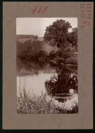 Fotografie Brück & Sohn Meissen, Ansicht Sachsenburg, Uferpartie Mit Schloss Sachsenburg  - Lieux