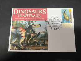 17-5-2024 (5 Z 23) Australian Water Dinosaur Stamp (Australian Dinosaurs) - Prehistóricos
