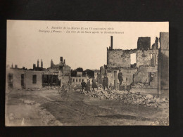 Revigny - La Guerre 1914 -17 - Bataille De La Marne - Rue De La Gare Après Le Bombardement - 55 - Revigny Sur Ornain