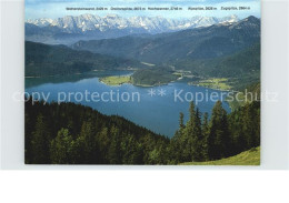 72612457 Walchensee Panorama Wettersteinwand Dreitorspitze Alpspitze Kochel A.Se - Autres & Non Classés