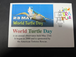 17-5-2024 (5 Z 23)  23th Of May Is " World Turtle Day " (with Australian Stamp) - Meereswelt