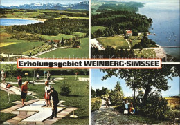 72612309 Weinberg Simssee Mini Golf Fliegeraufnahme Stephanskirchen - Autres & Non Classés