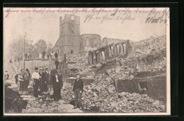 AK Ilsfeld, Brandkatastrophe Vom 4. August 1904  - Rampen