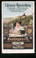 Künstler-AK Esslingen A. N., 1. Grosse Ausstellung Für Das Hotel- Und Wirtschaftswesen 1914  - Tentoonstellingen