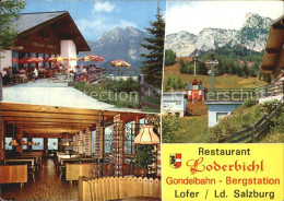 72612180 Lofer Restaurant Loderbichel Panorama Gastraum Lofer - Autres & Non Classés