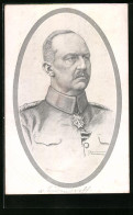 Künstler-AK Portrait Erich Ludendorffs In Uniform  - Historische Persönlichkeiten