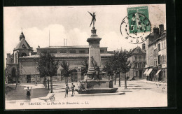 CPA Troyes, La Place De La Bonneterie  - Troyes