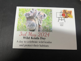 17-5-2024 (5 Z 23) 3rd Of May Is " Wild Koala Day " (with Australian Possum Stamp) - Beren