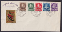 Berlin 101-105 Glocke Mitte Dekor. Brief Mit Tollem SST Friedrichshafen Bodensee - Storia Postale