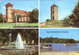 72610701 Rheinsberg Schloss Leuchtturm Springbrunnen See Rheinsberg - Zechlinerhütte