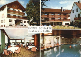 72610699 Neuhaus Solling Hotel Schatte Gastraum Garten Hallenbad  Neuhaus - Holzminden