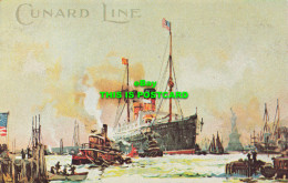 R584950 Cunard Liner Nears The End Of A Transatlantic Voyage On The North River - Welt