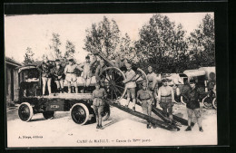 CPA Camp De Mailly, Canon De 75 Mm Porte  - Mailly-le-Camp