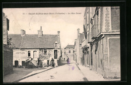 CPA Saint-Aubin-sur-Mer, La Rue Canet  - Saint Aubin