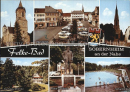 72609750 Sobernheim Bad An Der Nahe Marktplatz Kurhaus Felke-Denkmal Sobernheim  - Bad Sobernheim