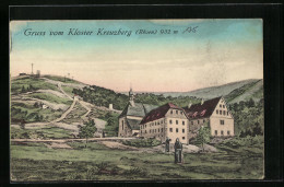 Künstler-AK Kloster Kreuzberg /Rhoen, Mönche Vor Dem Kloster  - Autres & Non Classés