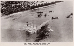 Daily Mail Circuit Henry Farman Waterplane Aviation RPC Postcard - Flieger