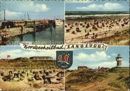 72609420 Langeoog Nordseebad Inselbahn Strand Schiffsanlegestelle Leuchtturm  La - Langeoog