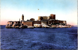 18-5-2024 (5 Z 28) France  (colorised Old) Marseille Château D'If (with Lighthouse) - Phares