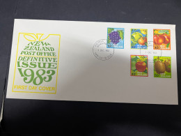 18-5-2024 (5 Z 29) New Zealand FDC - 1983 -  Fruits - FDC