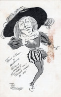 Frank Powell Silent Film Actor Walter Passmore Old Comic Postcard - Humor
