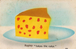 Ropley Winchester Takes The Cake Antique Food Comic Postcard - Humor