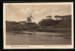 AK Norderney, Napoleonschanze Mit Der Windmühle  - Norderney