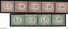 Segnatasse Serie Completa Molto Fresca Di Buonissima Centratura - Unused Stamps