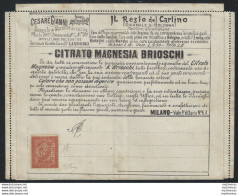 1887 Italia Francalettere N. 1 Su Busta MNH Sassone N. 1 - Andere & Zonder Classificatie