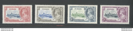 1935 St. Helena, Stanley Gibbons N. 124-27 - Silver Jubilee - MH* - Autres & Non Classés