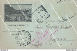 Bg522  Cartolina Badia Di Cava Collegio S.benedetto Provincia Di Salerno - Salerno