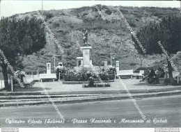 Bi583 Cartolina Ogliastro Cilento Piazza Nazionale E Monumento Ai Caduti Salerno - Salerno