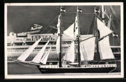AK Modell Des 1932 Gesunkenen Segelschiffs Niobe  - Sailing Vessels