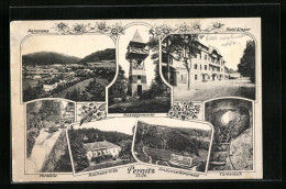 AK Pernitz, Panorama, Roseggerwarte, Hotel Singer, Raimund-Villa  - Autres & Non Classés