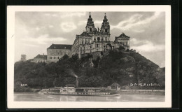 AK Melk / Donau, Schloss Mit Flusspartie  - Sonstige & Ohne Zuordnung