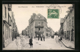 CPA Fougères, Rue Dugueselin  - Autres & Non Classés