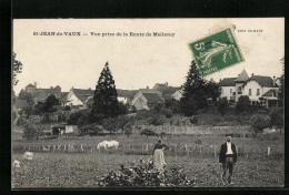 CPA St-Jean-de-Vaux, Vue Prise De La Route De Mellecey  - Autres & Non Classés