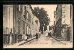 CPA Salornay-sur-Guye, Rue De L`Eglise  - Other & Unclassified