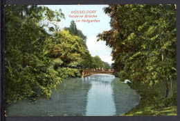AK Düsseldorf Goldene Brücke Im Hofgarten 1909 Gebraucht #IN754 - Autres & Non Classés