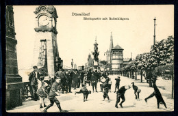 AK Düsseldorf Radschläger Auf Der Rheinpromenade Um 1900 Gebraucht #IN763 - Autres & Non Classés