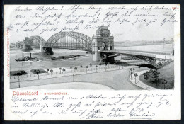 AK Düsseldorf Alte Oberkasseler Brücke Mit Raddampfer 1906 Gebraucht #IN775 - Autres & Non Classés