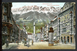 AK Innsbruck, Tirol Maria-Theresien-Strasse 1912 Gebraucht #HS101 - Other & Unclassified