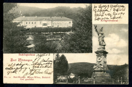 AK Bad Wildungen LK Waldeck-Frankenb. Badelogierhaus, Kriegerdenkmal 1903 Gebraucht #HK058 - Otros & Sin Clasificación