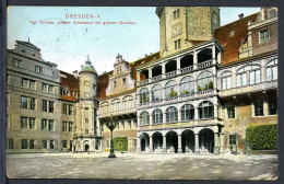 AK Dresden Königliches Schloss, Großer Schlosshof 1906 Gebraucht #HU244 - Autres & Non Classés