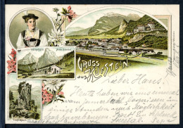 AK Kufstein, Tirol Teufelskanzel, Hinter Bärenbad, Festung 1897 Gebraucht #HU291 - Other & Unclassified