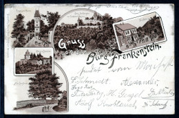 AK Burg Frankenstein, Odenwald Verschiedene Ansichten Der Burg 1897 Gebraucht #HU305 - Otros & Sin Clasificación
